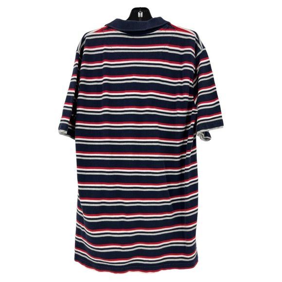 Fubu polo shirt XL vintage striped mens 90's streetwear hip hop attached t-shirt - Picture 2 of 8
